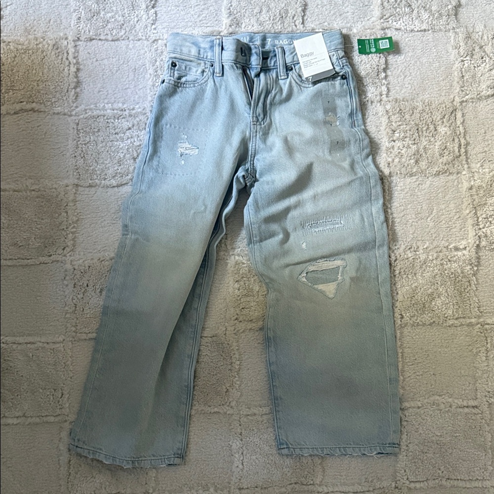 GAP Kids Light Blue Distressed Jeans